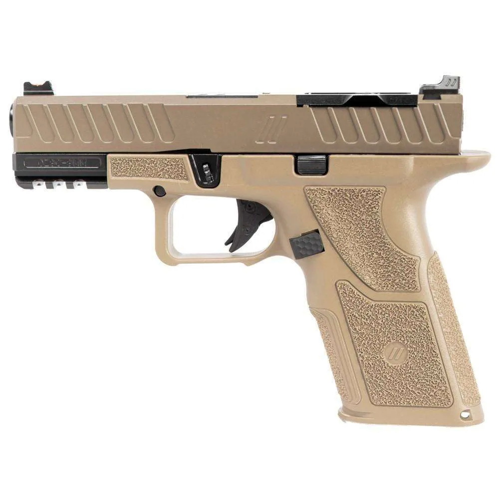 Handguns ZEV Technologies Ready Series OZ9 V2 Combat Pistol FDE Full Length Slide FDE X Grip 15rd • Model: Ready Series